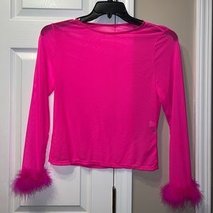 NEW SHEIN curve women’s cropped long sleeve top size 0XL